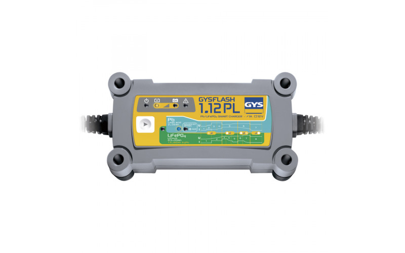 GYSflash 1.12 PL Зарядное устройство 12В, 1,0 A, 1,2-32Ah,20Вт +Lithium 026902
