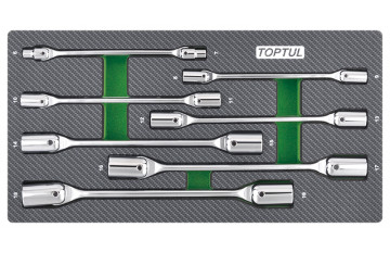 Набор шарнирных ключей 6-19 мм, 7 пр. в мягком ложементе TOPTUL GEA0703