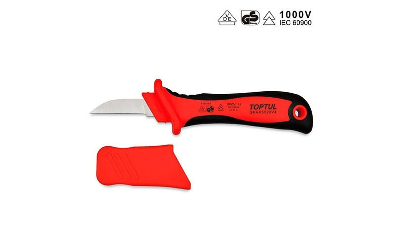 Нож кабельный VDE 1000V TOPTUL SFAA5020V4