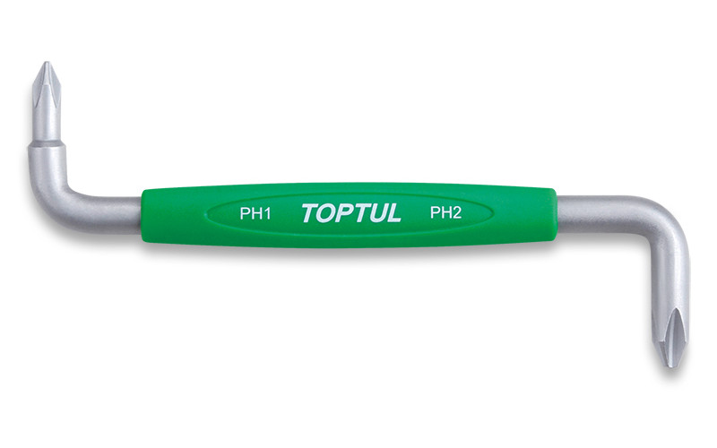 Отвертка крестовая двухсторонняя PH1xPH2 TOPTUL FBKA0102